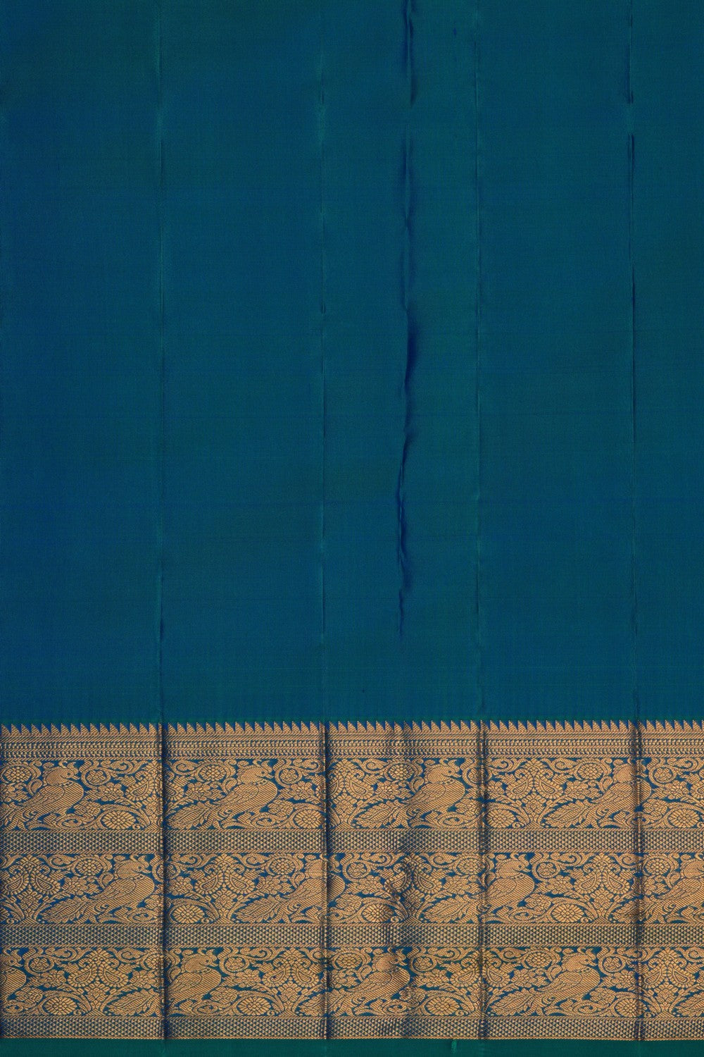 Image of Kanchipattu Brocade Blue Saree